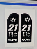ETM RTR Fork guard decals scroll down to see the customization text box